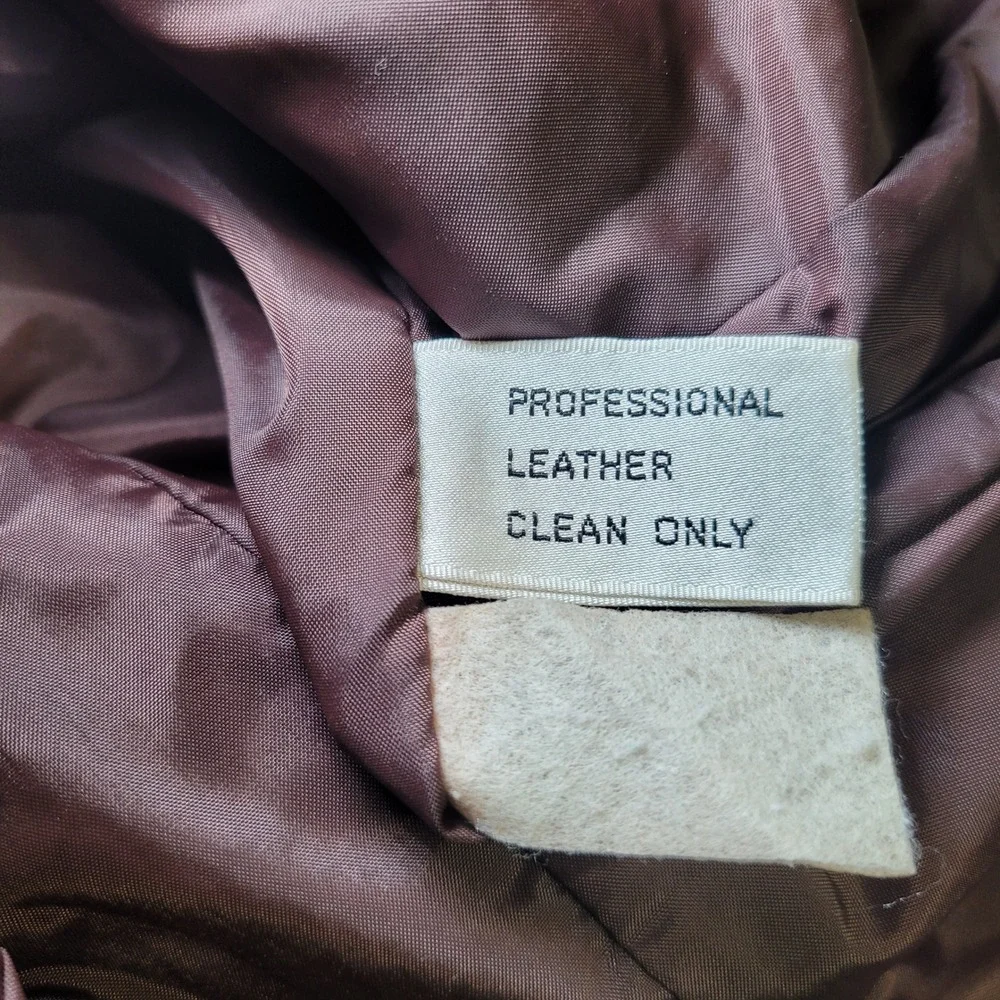 Wilsons‎ Leather Jacket Maroon Burgundy Wine Womens 14 Vintage